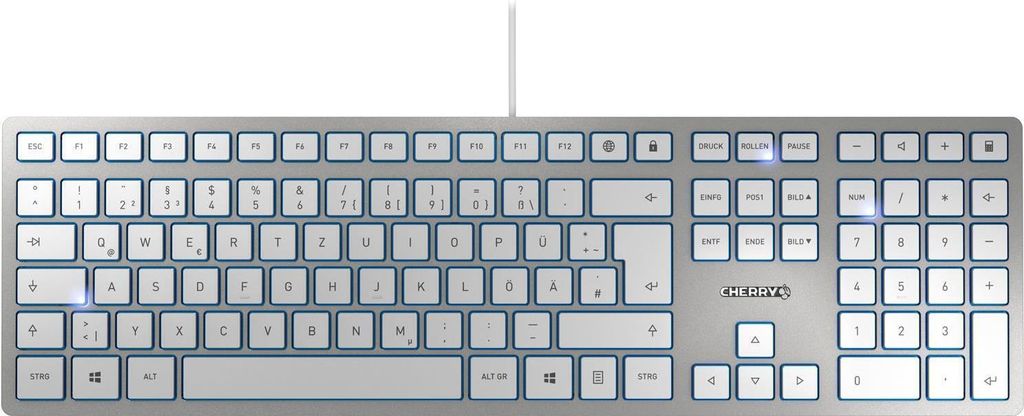 Cherry KC 6000 SLIM - Tastatur - USB - USA - Tastenschalter: CHERRY SX
