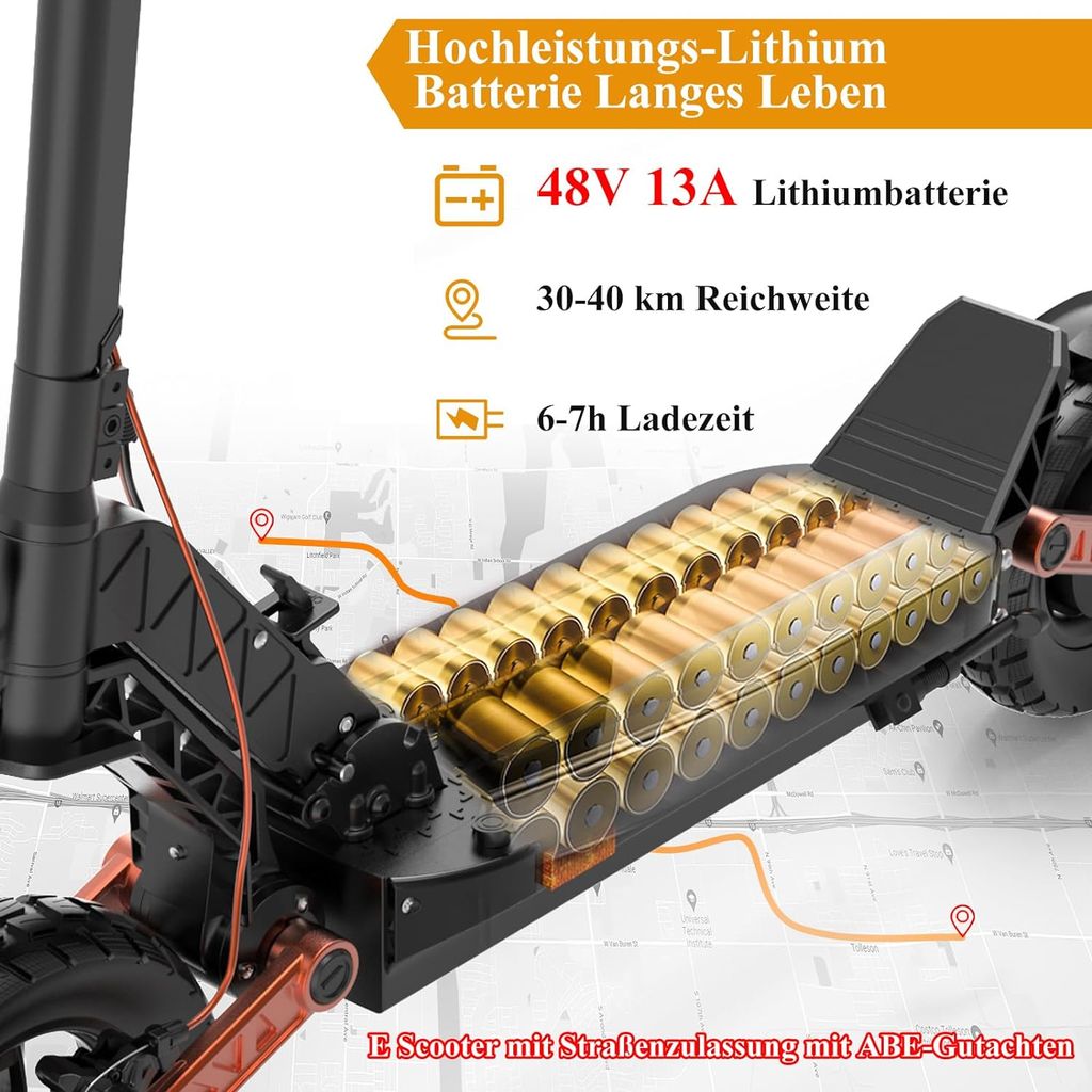 Joyor S5 Elektroroller ABE- 500W 55KM Reichweite Produktbild 10