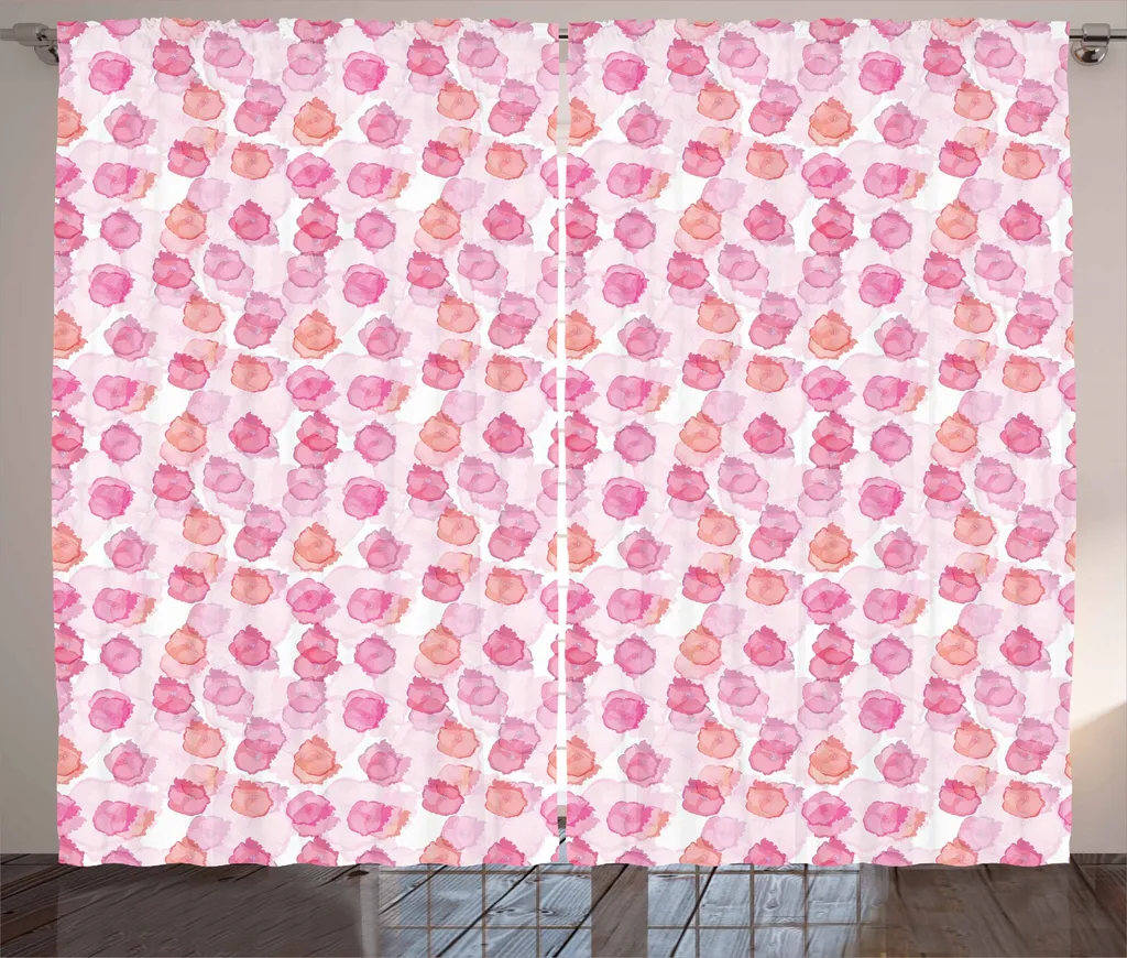 ABAKUHAUS Tenda Rustica Blossom 280x245cm - Rosa e Bianco