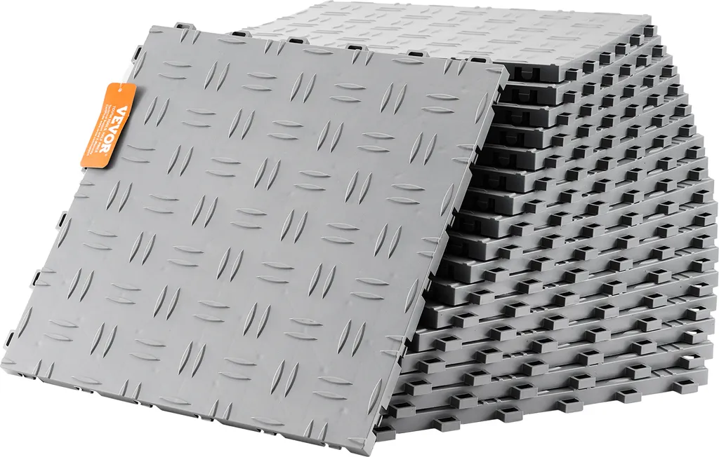 Revêtement de Sol de Garage Modulable - Lot de 50 Dalles Clipsables 30cm