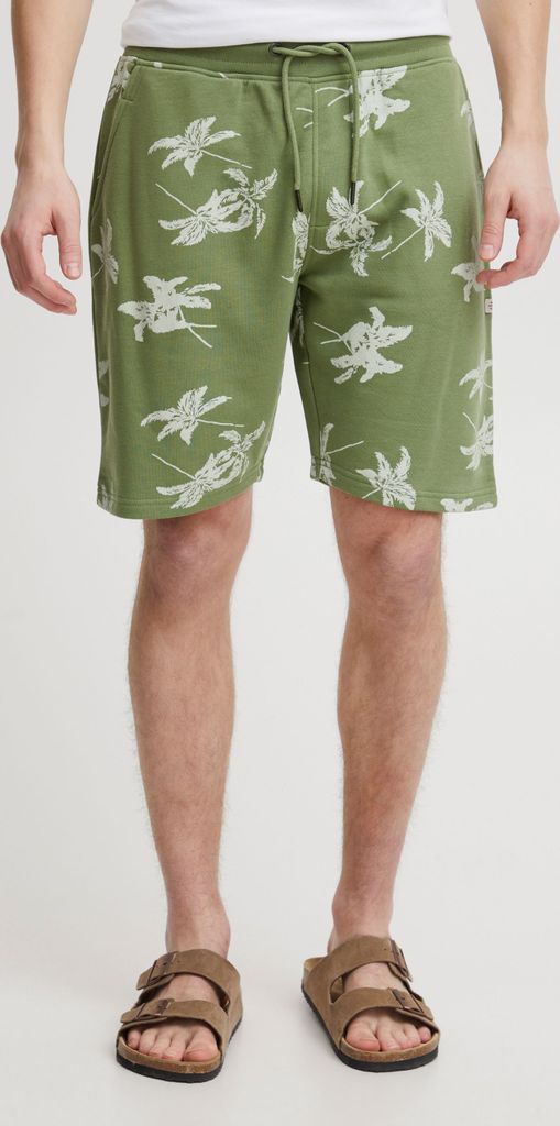 Blend 20715485 Herren Sweat Shorts Bermuda Kurze Hose Sporthose mit Print und Kordeln Regular Fit