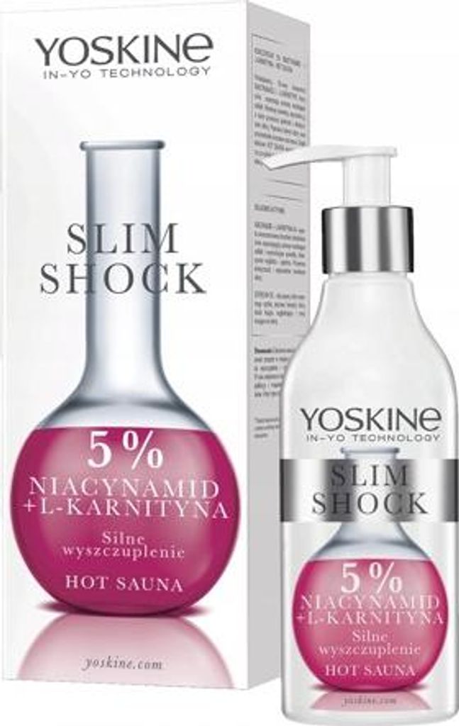 DAX Yoskine Slim Shock Körperpflege, stark abnehmend, 5 % Niacinamid + L-Carnitin, 200 ml