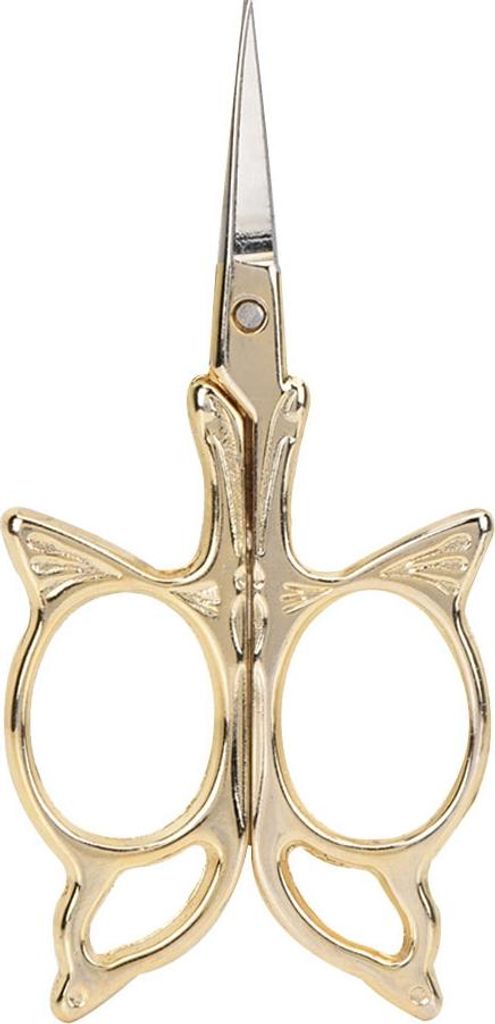 1pc Antique Style Edelstahl Schneiderschere Haushaltsdiy -Nähzubehör (Gold)