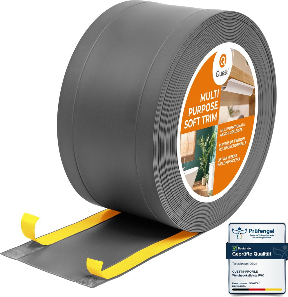 QUEST Plinthe multifonctionnelle en PVC 1x120mm, 5m 6in1 – Obrázek produktu 