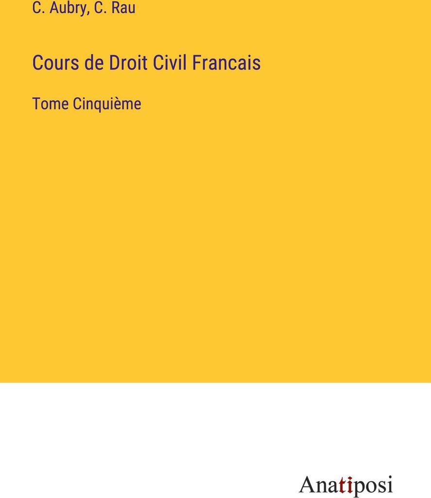 Cours de Droit Civil Francais
