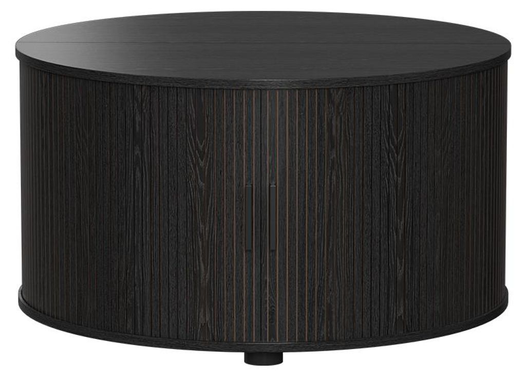 Salontafel Vicco Selva Zwart 80 x 80 cm met schuifdeur, Productafbeelding 