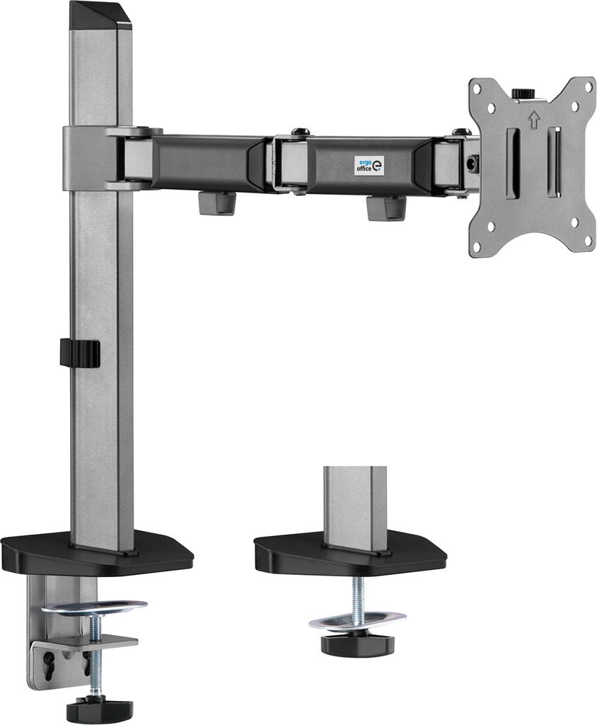 Deluxe Gelenk-Monitorhalterung Tischhalterung 17-32" Zoll Schwenkbar Neigbar Höhenverstellbar Doppelarm VESA 75x75 100x100 bis 9kg (1-Fach)