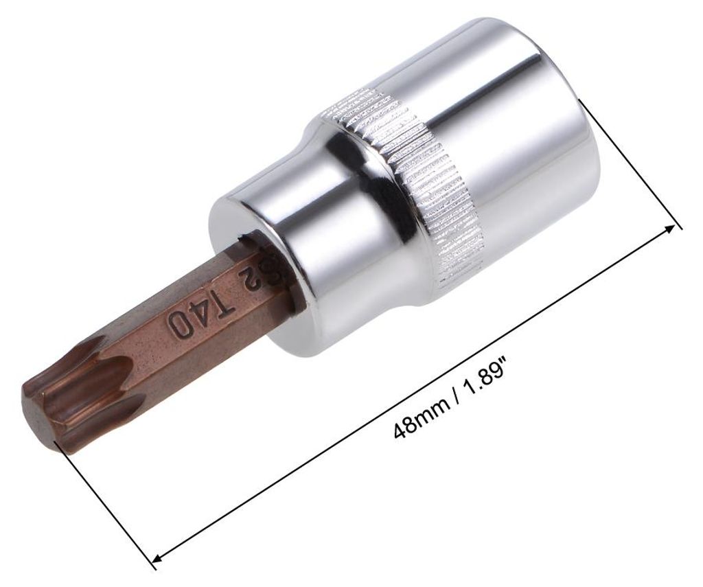 Schraubendreher 3/8" Antrieb x T40 Torx Bit Einsatz, S2 Stahl CR-V Eins?tze 38 mm L?nge (nur fš¹r Handgebrauch)
