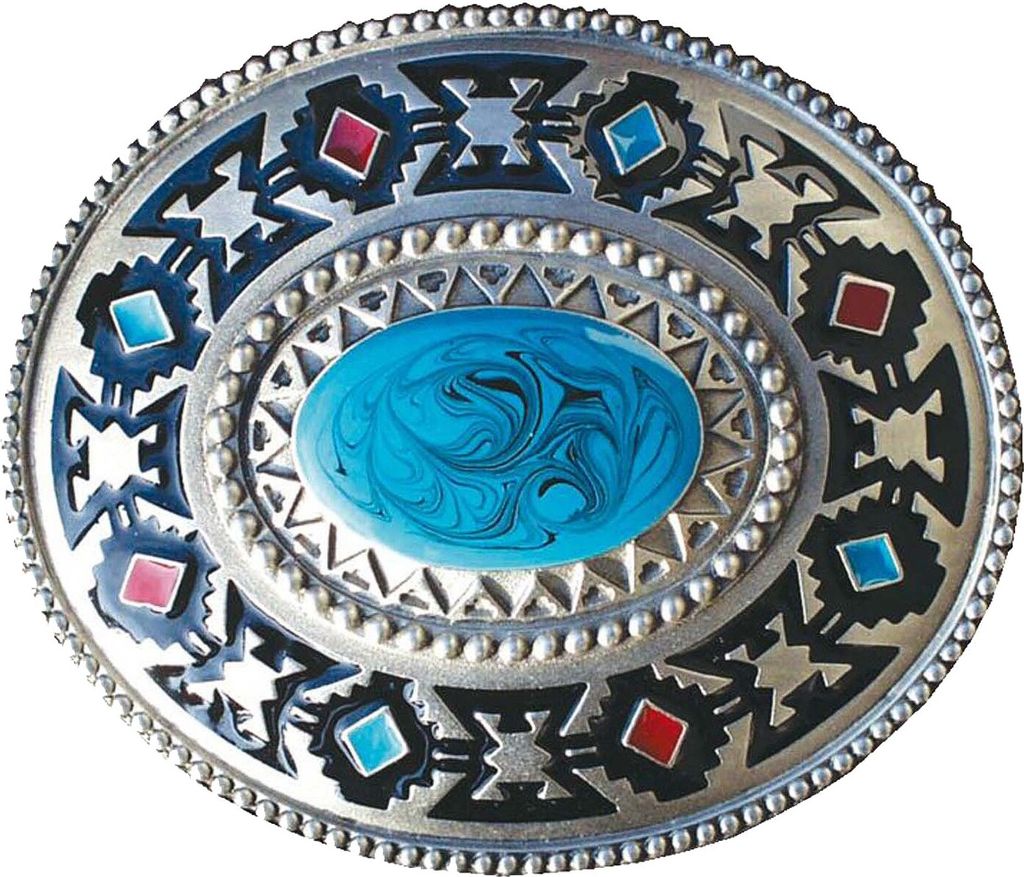 Western Buckle Gürtelschnalle Biker Cowboy »GS-416« Aztekenmuster
