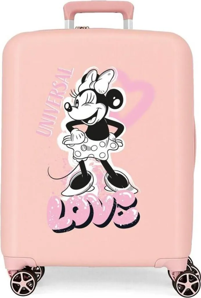 Valigia Disney Minnie Heart 55 cm - Design Glamour e ABS Rigido