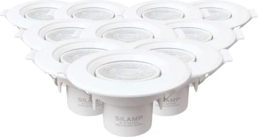 Spot LED Orientable Blanc Chaud 8W - Pack 10 Unités avec Angle Inclinable - 3