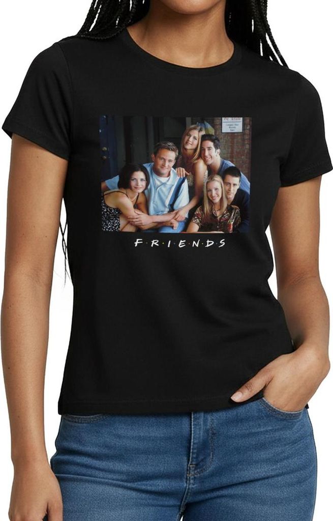 Spreadshirt Friends Foto Frauen T-Shirt, M, Schwarz