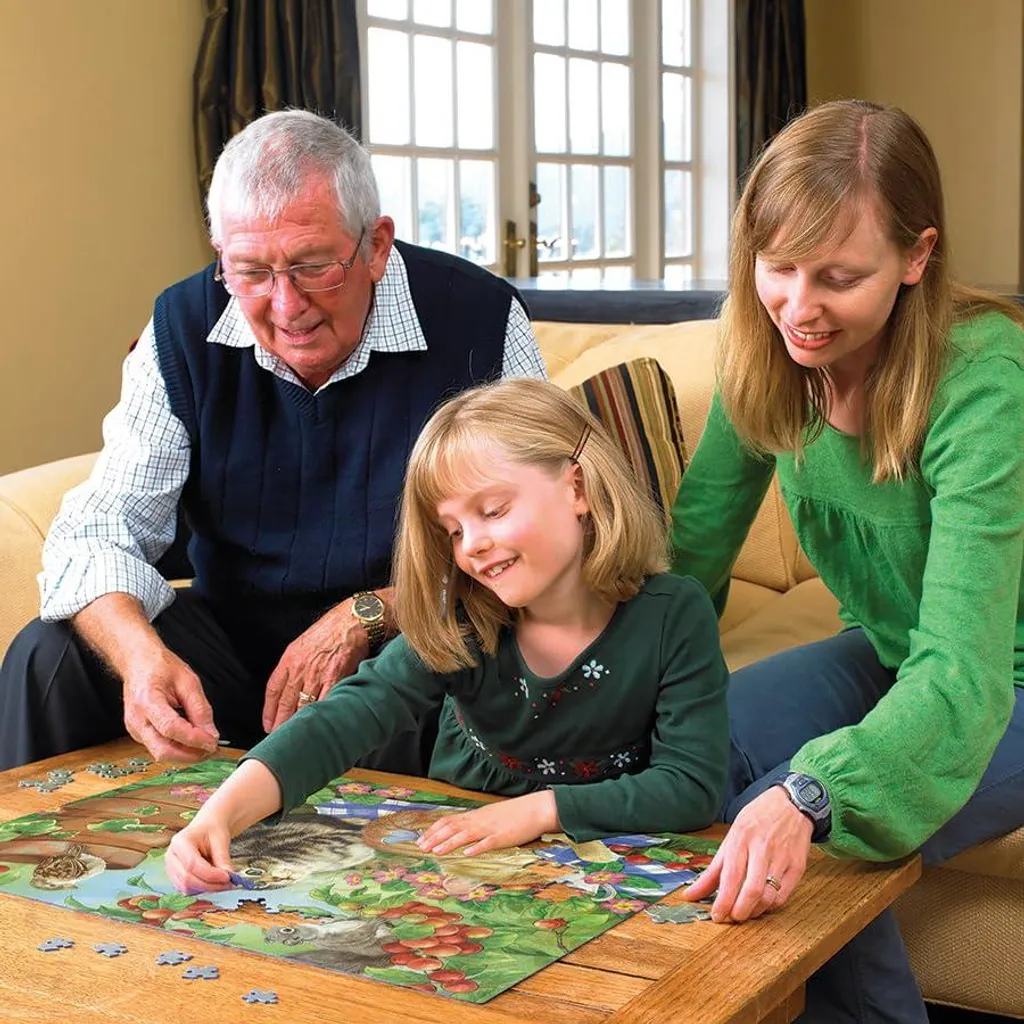 Puzzle 350 pièces de qualité premium avec texture style lin mat - 2