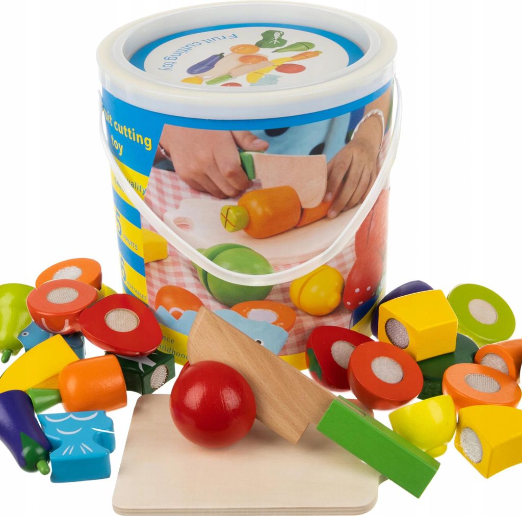 Kruzzel Zelenina na krájení v dřevěném kbelíku ISOx Produktbild 