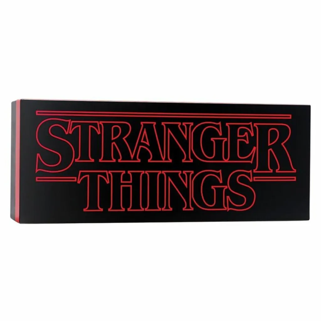 Lampe Stranger Things USB ou Piles avec Logo Rétroéclairé Rouge et Noir