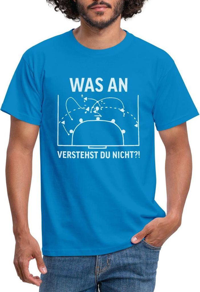 Spreadshirt Handball Trainer Spielzug Lustiger Spruch Männer T-Shirt, 4XL, Royalblau