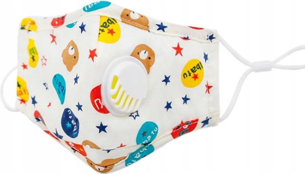 Masque D'enfants Ours +3X Filtre A Charbon Pm 2,5 Image du produit 