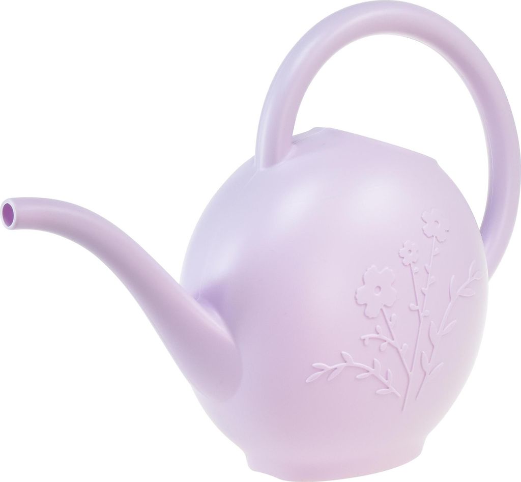 Gießkanne für Zimmerpflanzen geschwungenes Blumenmotiv stilvolle Dekoration