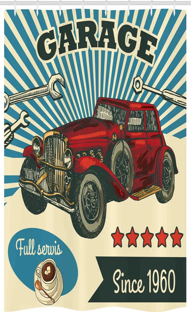 Tenda Doccia ABAKUHAUS Meccanico Automobilistico | Test e Opinioni 120x180