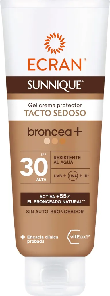 Ecran Sunnique Broncea SPF30 Gel-Crema 250ml: Solare per Viaggiatori