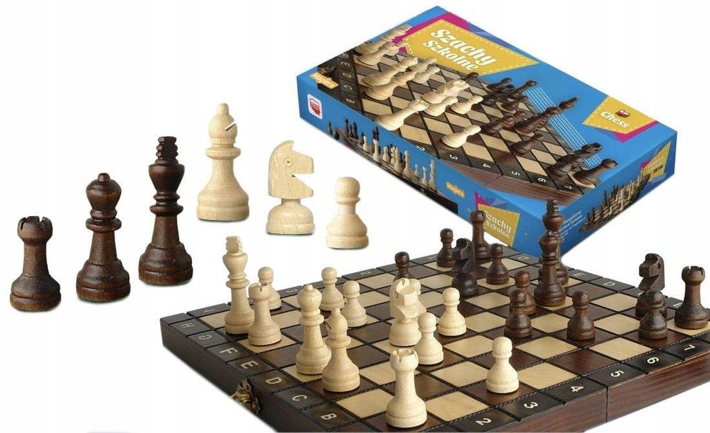 Holz Schach: Klassiek strategiespel + CASE Productafbeelding 