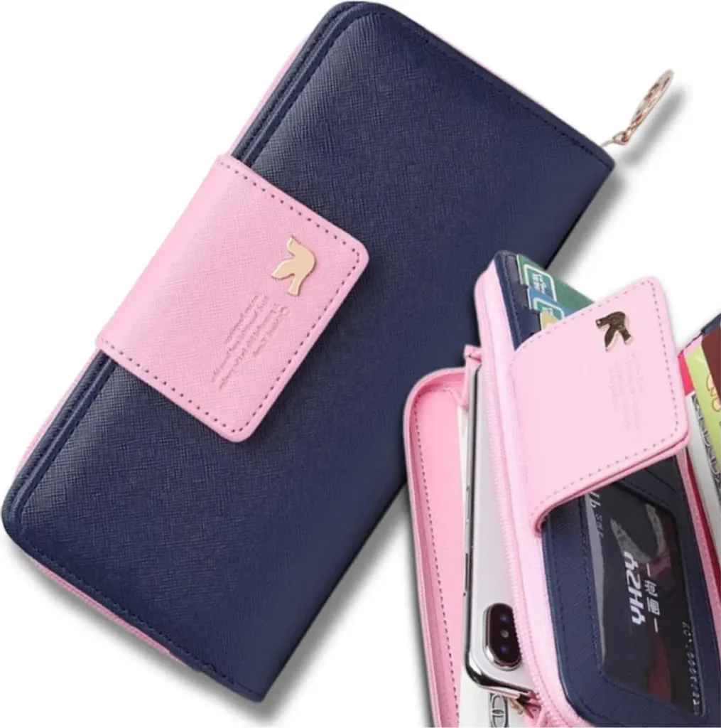 Portafoglio Grande Donna Ecopelle Elegante 15 Scomparti - Shop Online