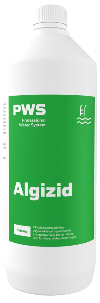 PWS Algizid 1 l, professional Algenmittel für Poolwasser Produktbild 