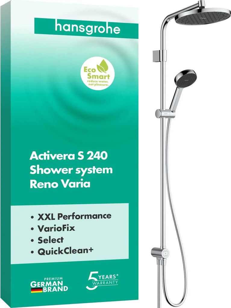 hansgrohe Sprchová tyč Activera S 240 1jet EcoSmart Reno Obrázok produktu 