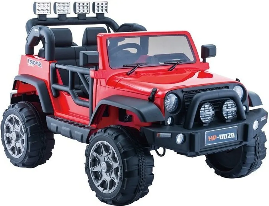 Voiture électrique pour enfant Jeep HP012 rouge à batterie 12 Volts
