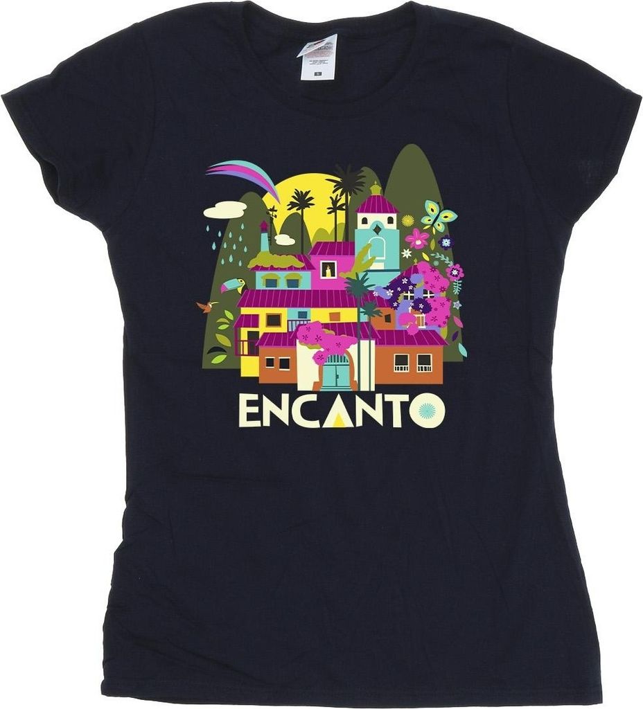 Disney - "Encanto Many Houses" T-Shirt für Damen BI19491 (M) (Marineblau)