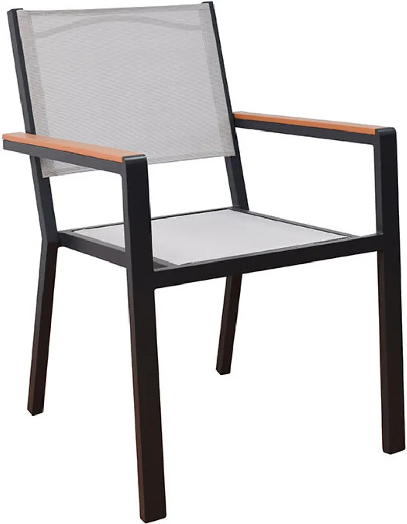 Chaise empilable SEDIA pour balcon et terrasse - Mobilier de jardin 2x