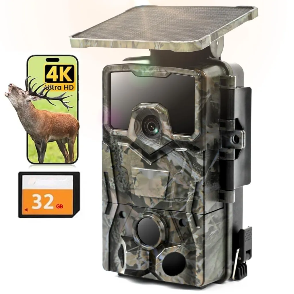 Caméra Solaire Autonome 4K : Surveillez sans Wi-Fi ni Prise de Courant