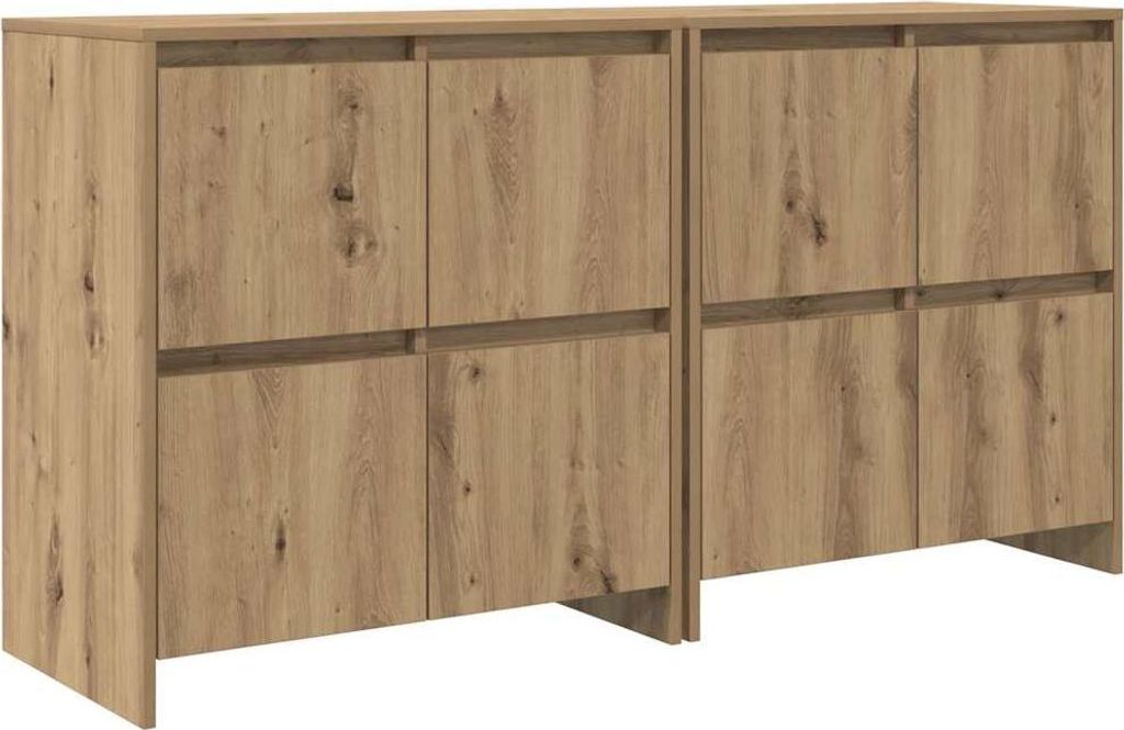 Sideboards 2 pcs Artisan-Eiche 70 x 41 x 75 cm Holzwerkstoff