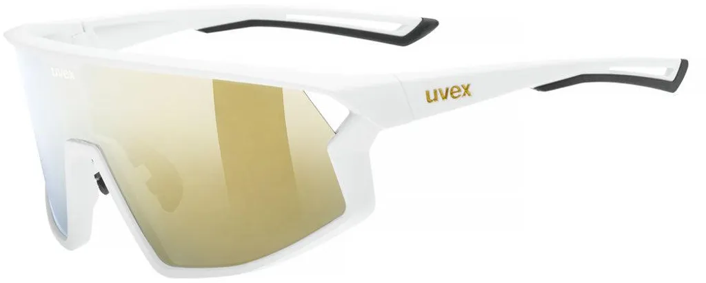 Lunettes de sport Uvex Skyryse Mirror Gold monture transparente CAT3