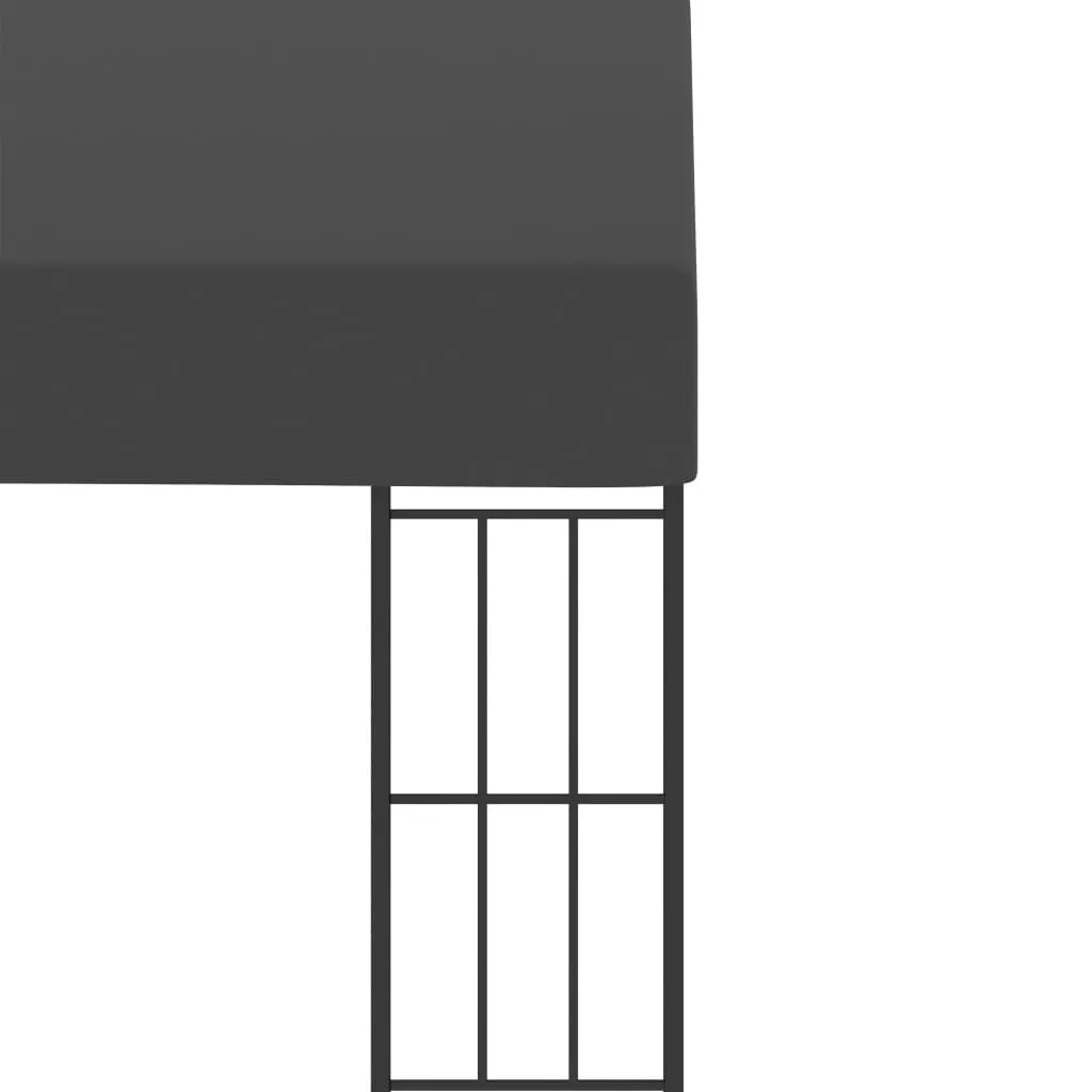Pavillon mural 3x3 m anthracite - Solution d'ombrage fixe sans encombre