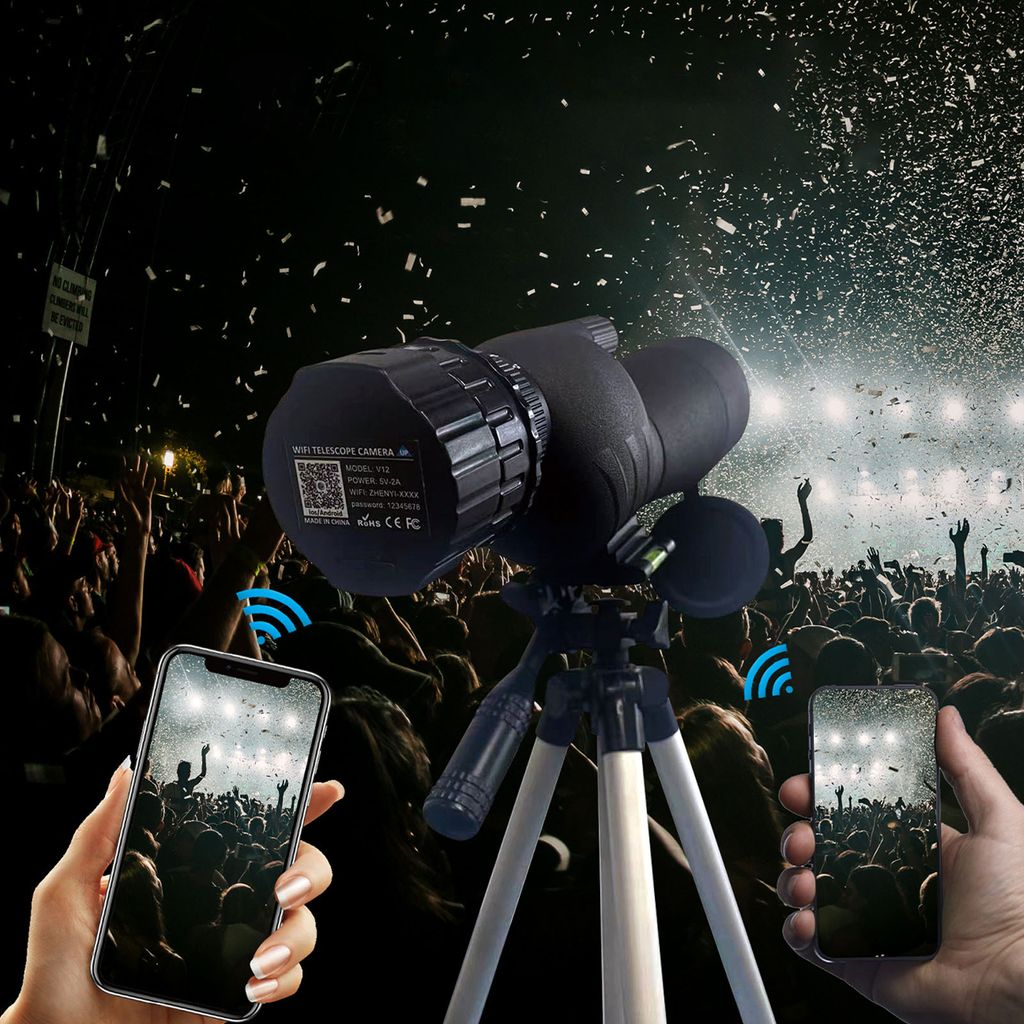 Bezdrátový digitální okulár WiFi, záznam videa 4MP 2K, Obrázek produktu 6