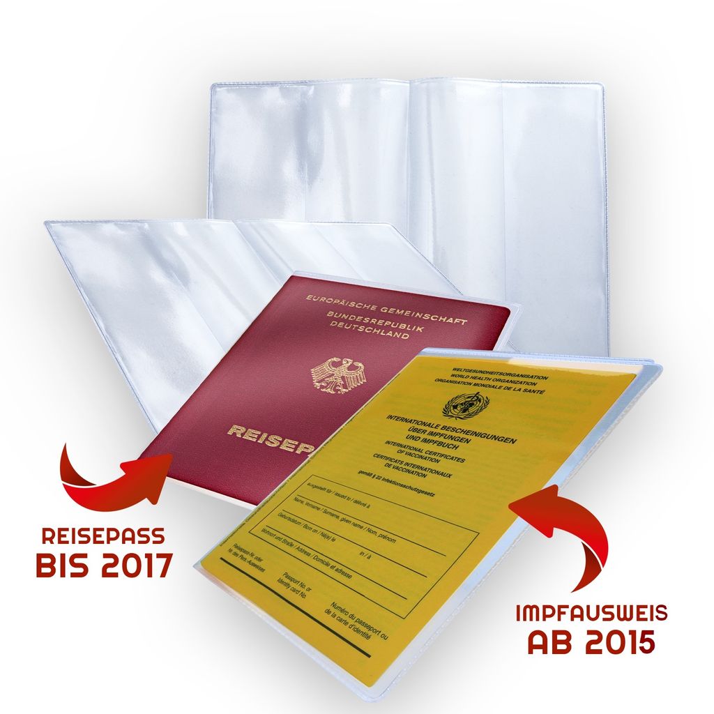 1 Stück Impfpass Hülle Schutzhülle Impfpasshülle für Produktbild 3