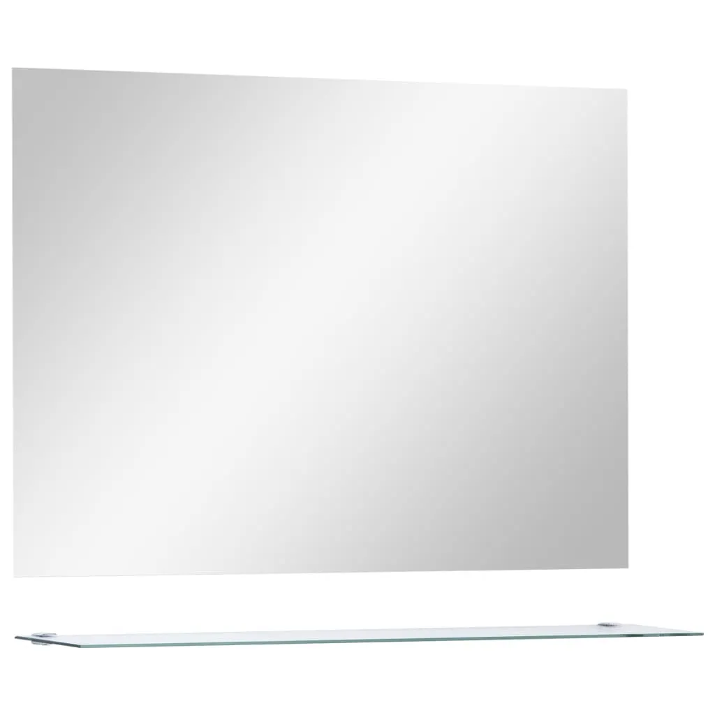 Specchio Parete 80x60 vidaXL Mensola Vetro Temperato | Design Moderno