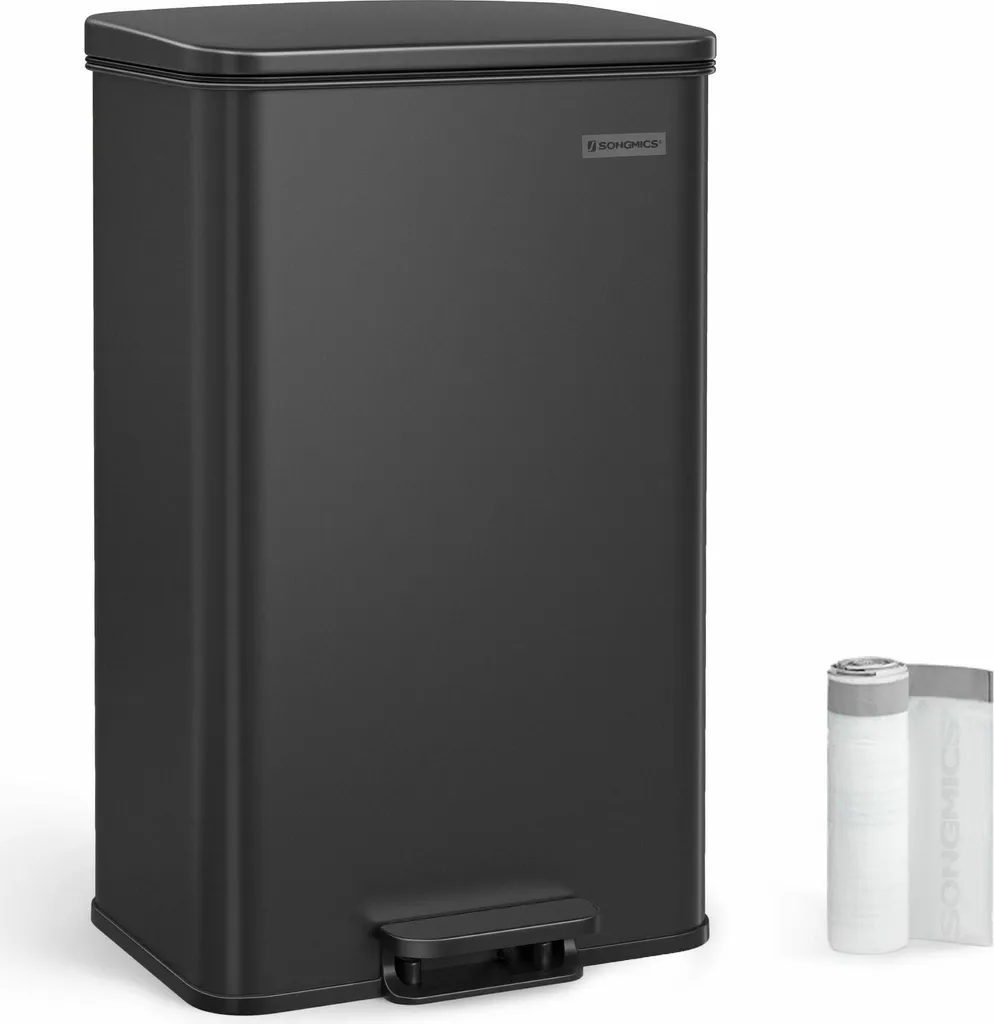 Poubelle de tri cuisine 40L pour famille avec couvercle et sacs inclus