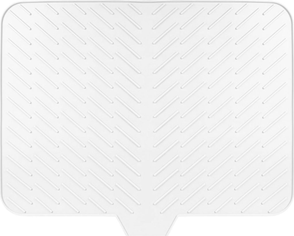 Silikon-Abtropfmatte, schnelltrocknendes Design, erhöhte Rillen, schräge Unterseite, Abtropfgestell, für Küche und Esszimmer, Spüle, Organizer...
