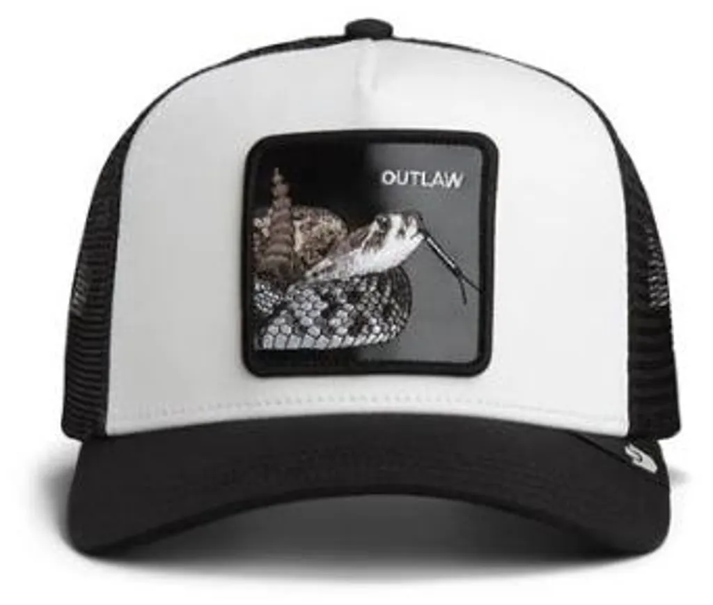 Casquette Goorin Outlaw Trucker Dust/Void Noir et Gris Ajustable