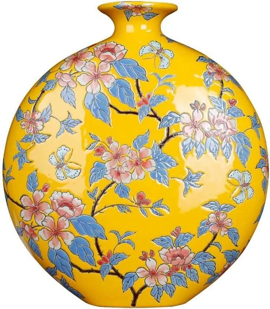 Vase de fleurs moderne pour décoration de table salon style asiatique