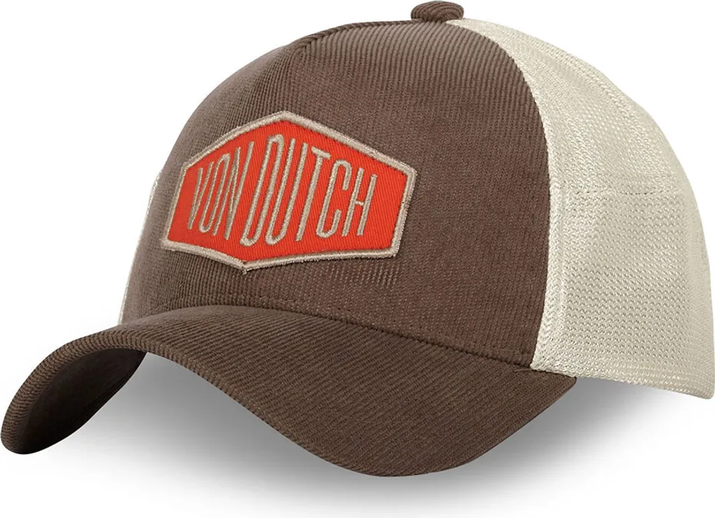 Casquette Von Dutch Marron Brodée en Taille Unique pour Homme Moderne