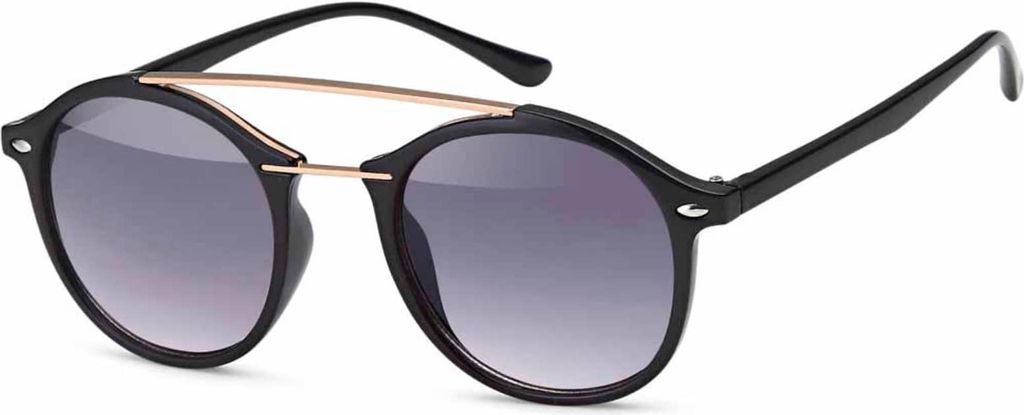 Gil Sonnenbrille Designer 80er Modern Urlaub Sommer Strand Damen Herren 30411 Schwarz Gold