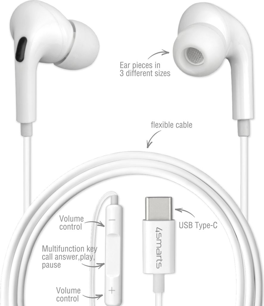 4smarts Active In-Ear Stereo Headset USB Type-C Melody Produktbild 