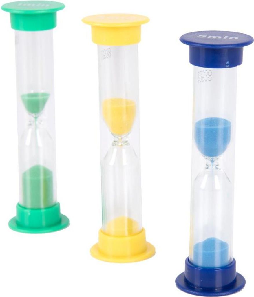 Tickit Mini Sand Timer Set, Blau, Gelb, Grün, Kunststoff, Unisex, 3 Jahr(e), China, 25 mm
