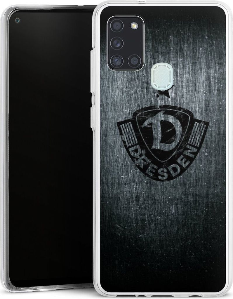 DeinDesign Handyhülle für Samsung Galaxy A21s Silikon Hülle Case Smartphone Schutzhülle Offizielles Lizenzprodukt SG Dynamo Dresden Vintage