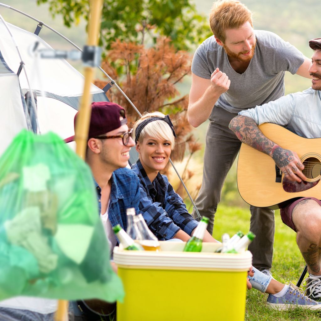 Relaxdays Klemmhaken Camping, 4er Set, Haken für Produktbild 