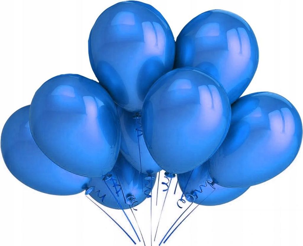 Metallic-Luftballons 12 Zoll, 10 Stück, blau