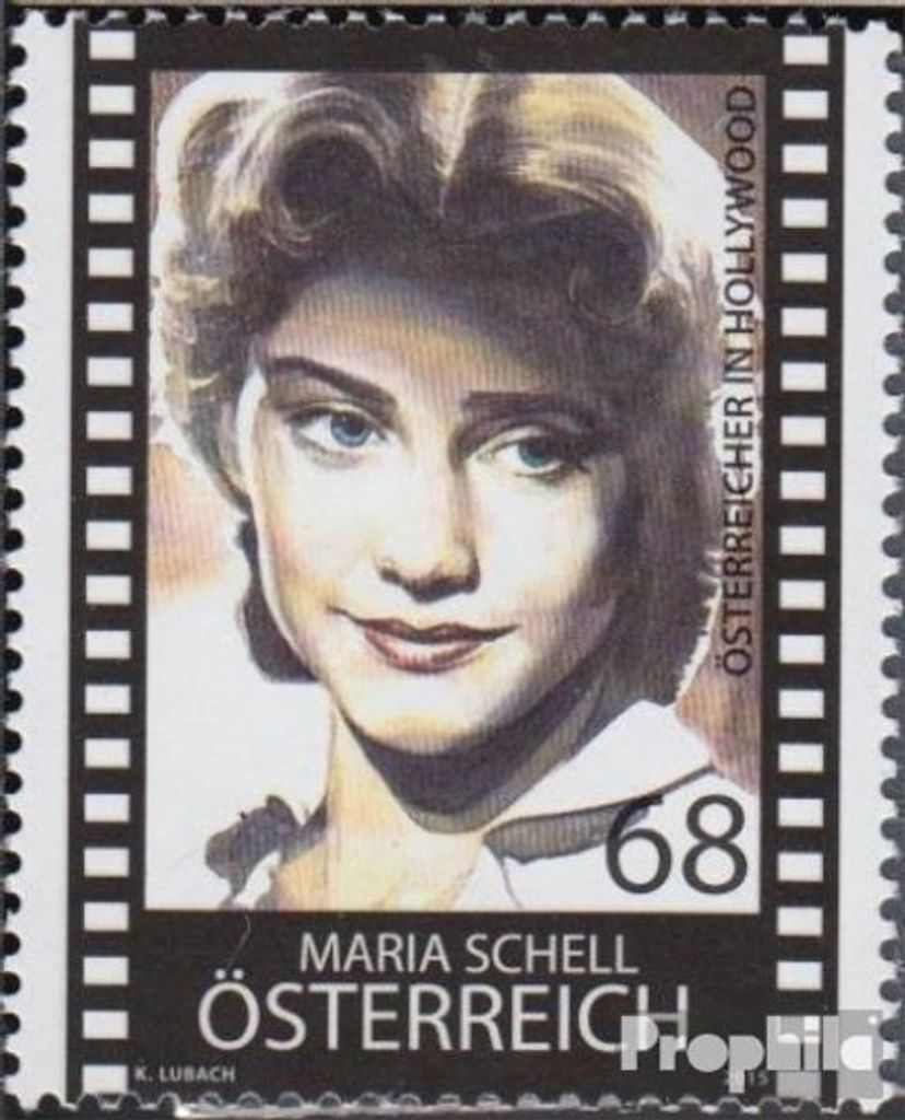 Briefmarken Österreich 2015 Mi 3209 (kompl.Ausg.) postfrisch Maria Schell